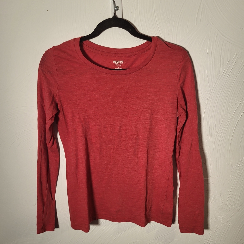 Mossimo Supply Co. Women's Red Long Sleeve Top